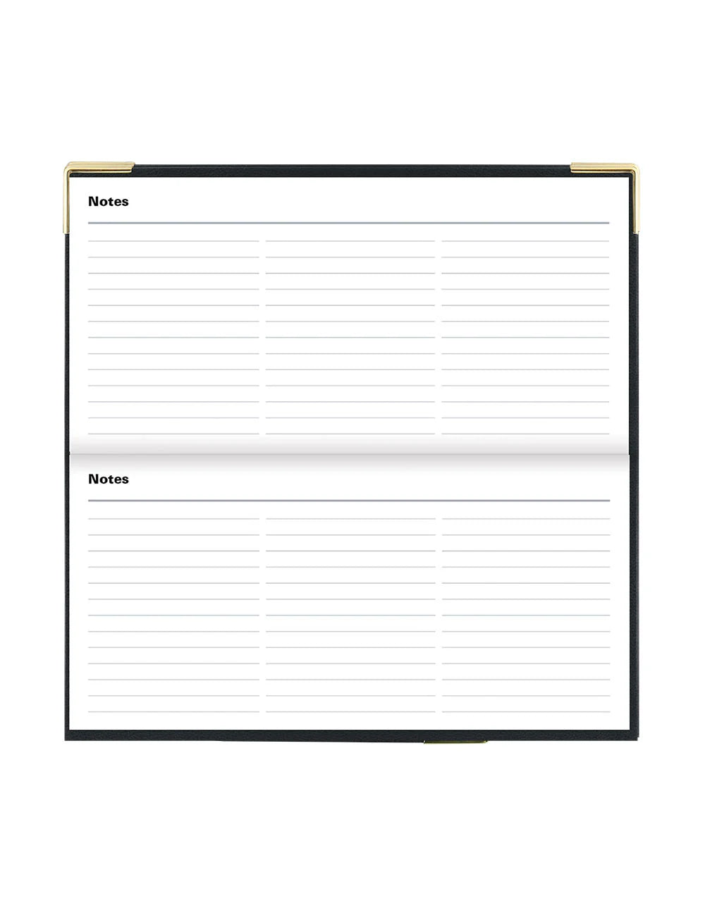 2025 Classic | Horizontal Week to View Planner (Slim) - BLACK #C32SBK