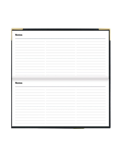 2025 Classic | Horizontal Week to View Planner (Slim) - BLACK #C32SBK