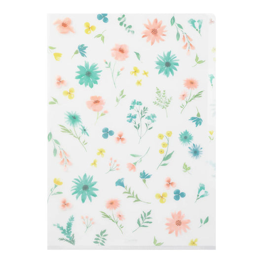 Accessory | A4 3 Pockets File Folder - FLOWERS #35486-006