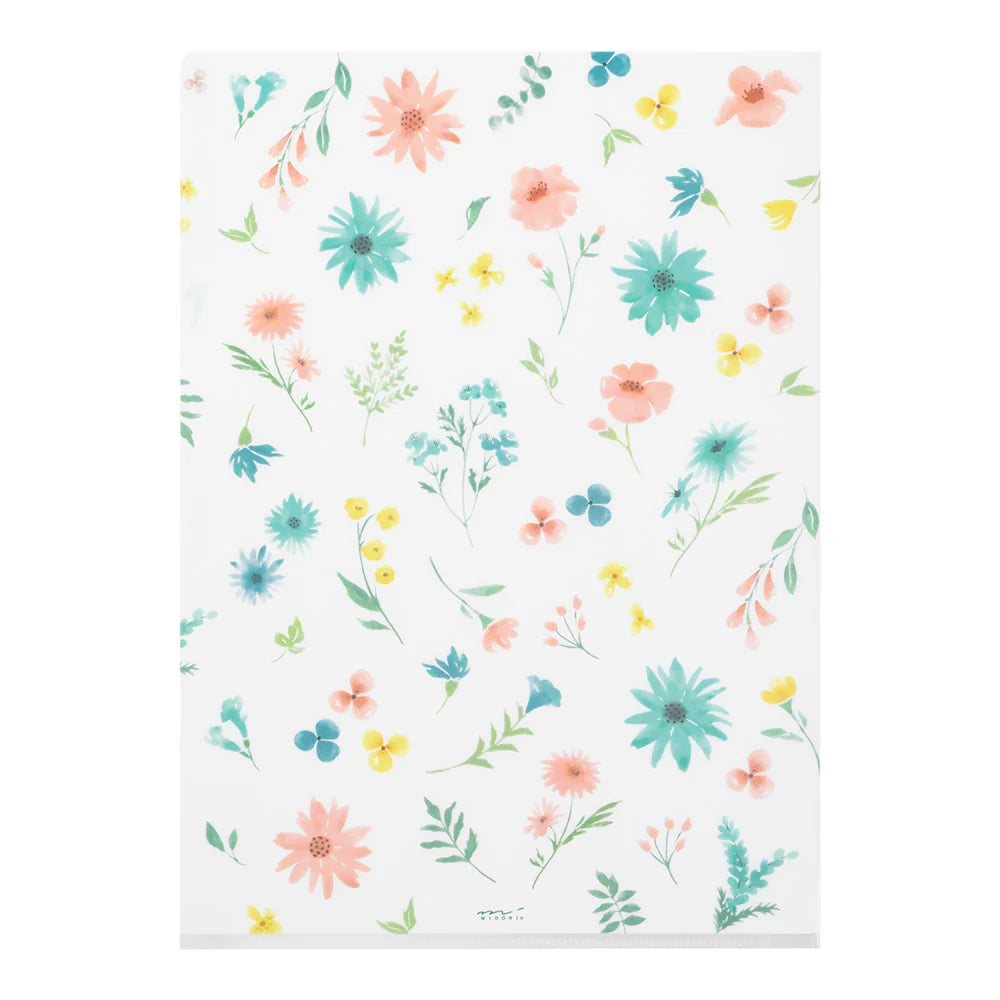 Accessory | A4 3 Pockets File Folder - FLOWERS #35486-006