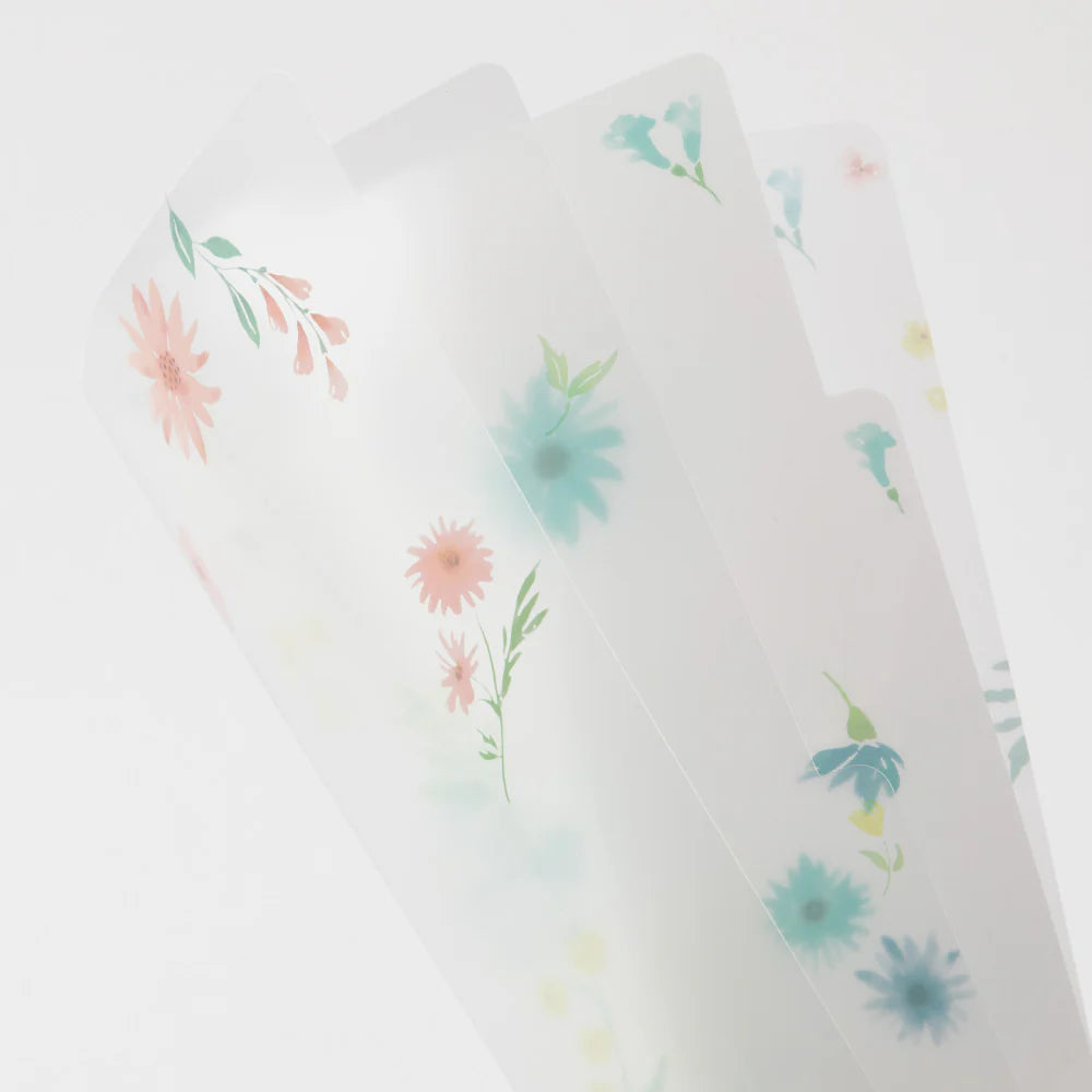 Accessory | A4 3 Pockets File Folder - FLOWERS #35486-006