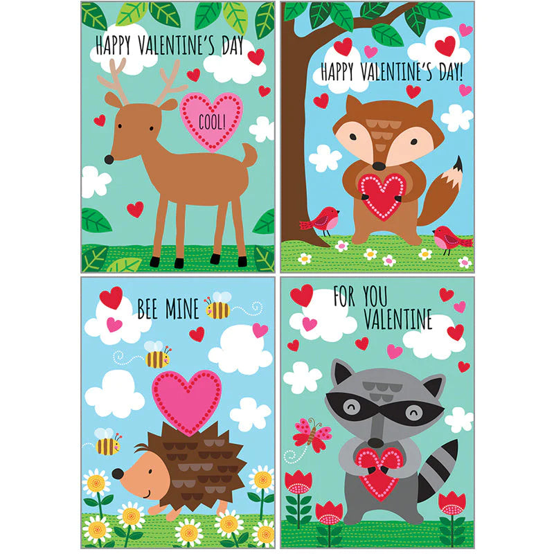 Valentines Card Box - FOREST ANIMALS #417-5570
