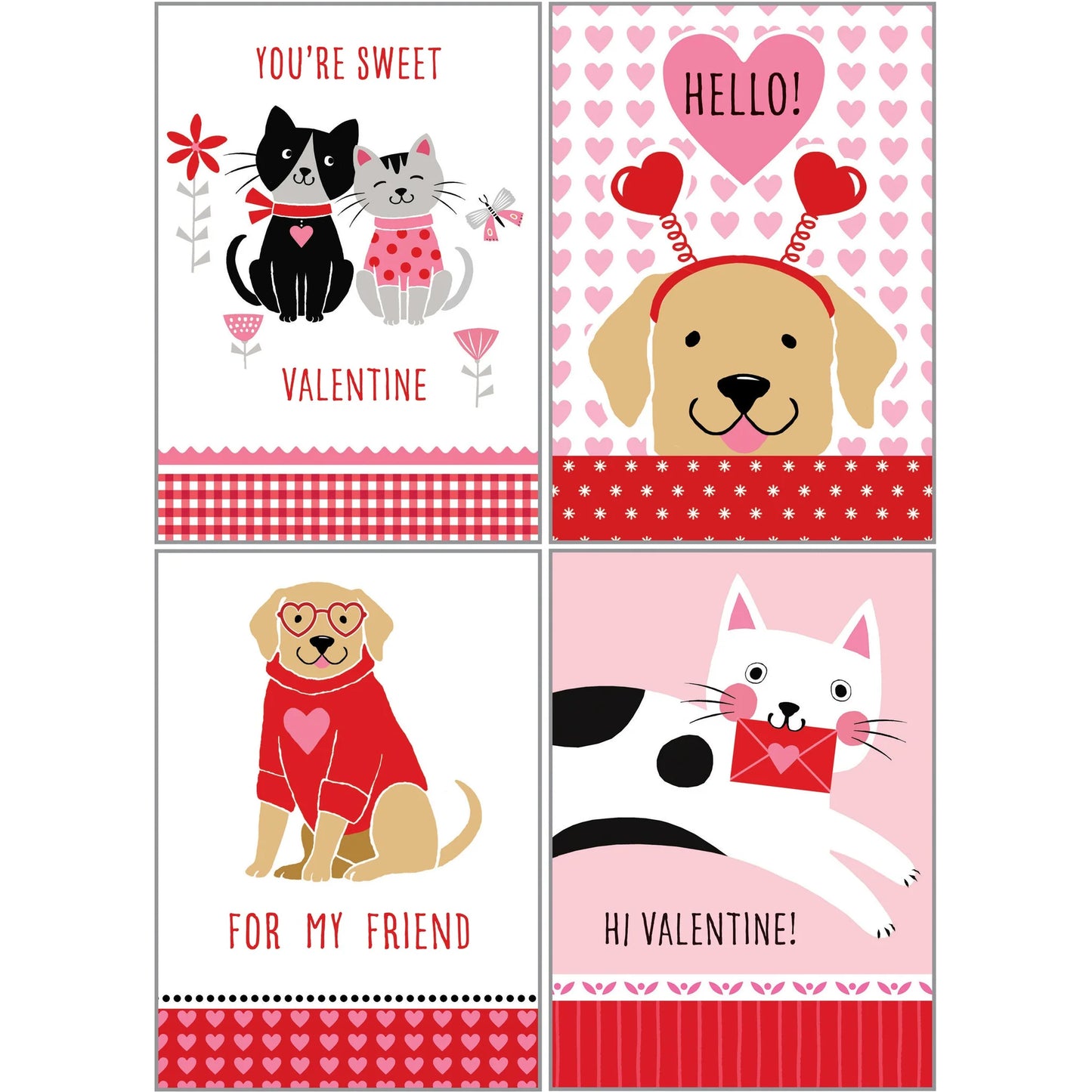 Valentines Card Box | CATS & DOGS #417-5640