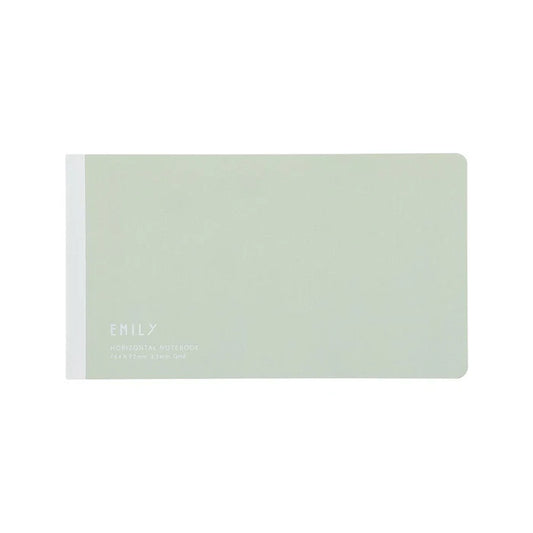 Horizontal Notebook | EMILy Grid (164 x 92) - SAGE