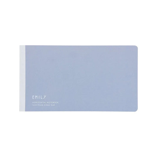 Horizontal Notebook | EMILy Grid (164 x 92) - PERIWINKLE