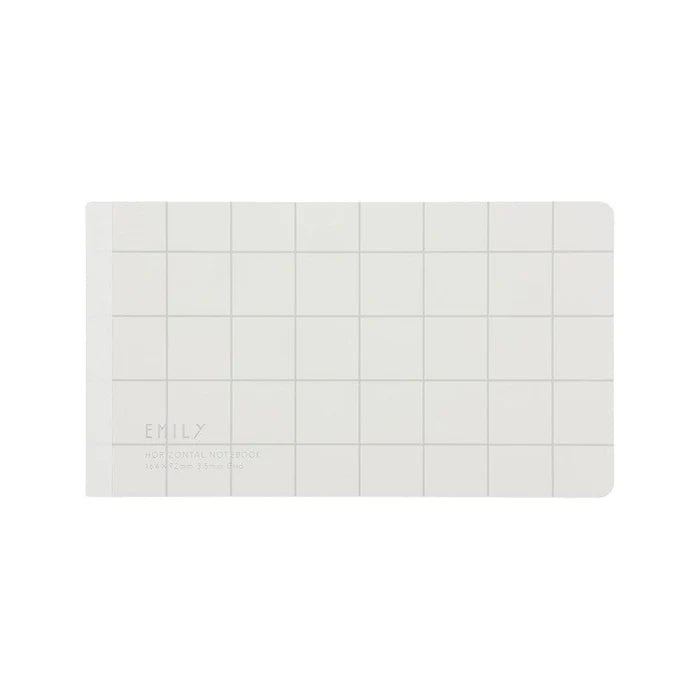 Horizontal Notebook | EMILy Grid (164 x 92) - WHITE