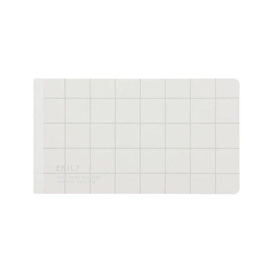 Horizontal Notebook | EMILy Grid (164 x 92) - WHITE
