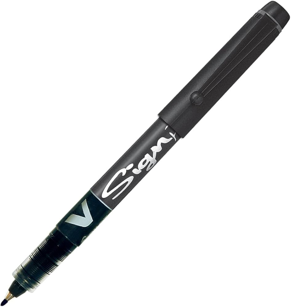 V Sign Pen - BLACK