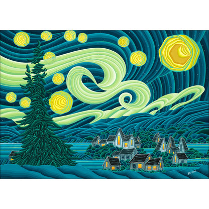 Puzzle 1008 PC | Robbie Craig: Northern Starry Night #15-115