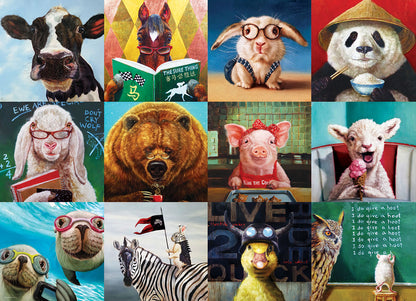 Eurographics | 1000 PC Puzzle - Lucia Heffernan: Funny Animals #6000-5524