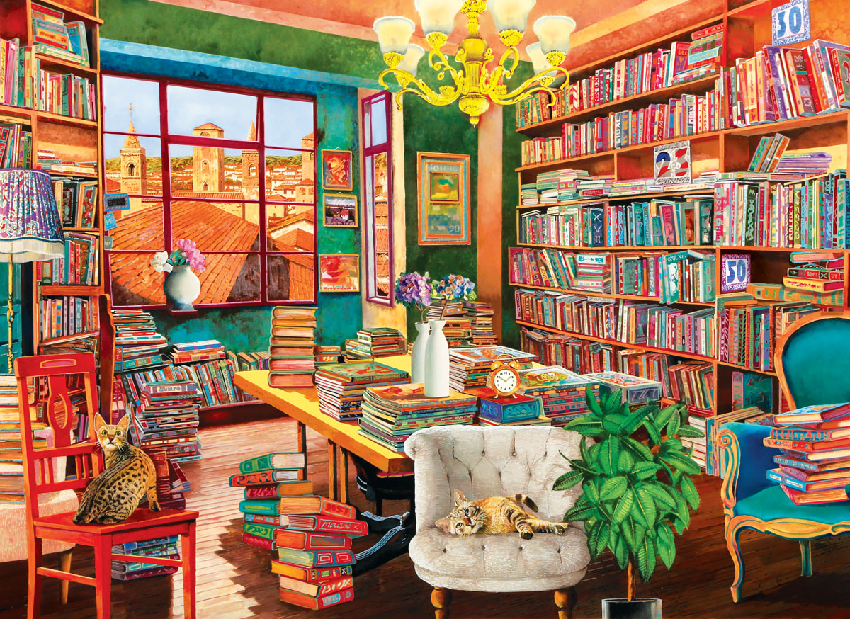 Puzzle 1000 PC | Guido Borelli - OLD LIBRARY #6000-5888