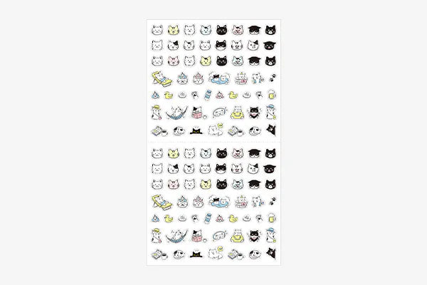Two-Sheet Sticker Set - CAT FACES #82685-006
