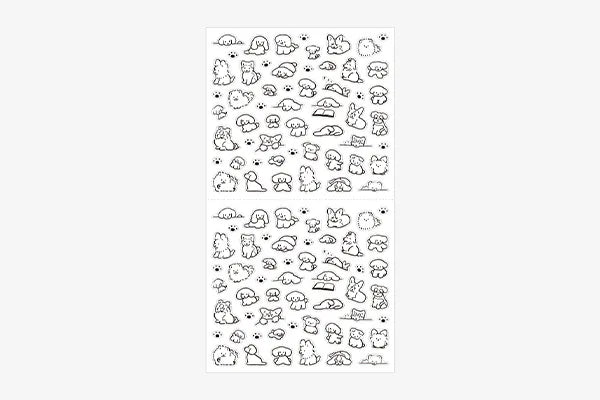 Two-Sheet Sticker Set - DOG OUTLINES #82689-006