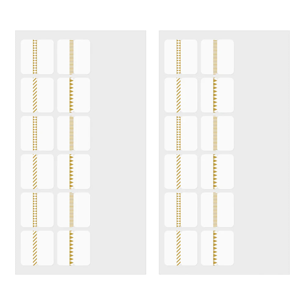 Sticker Package | Index Tab - PATTERNED GOLD #82319-006