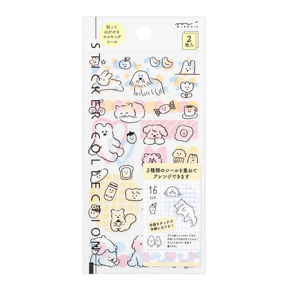 Sticker Package | Pastel Animals #82644-006