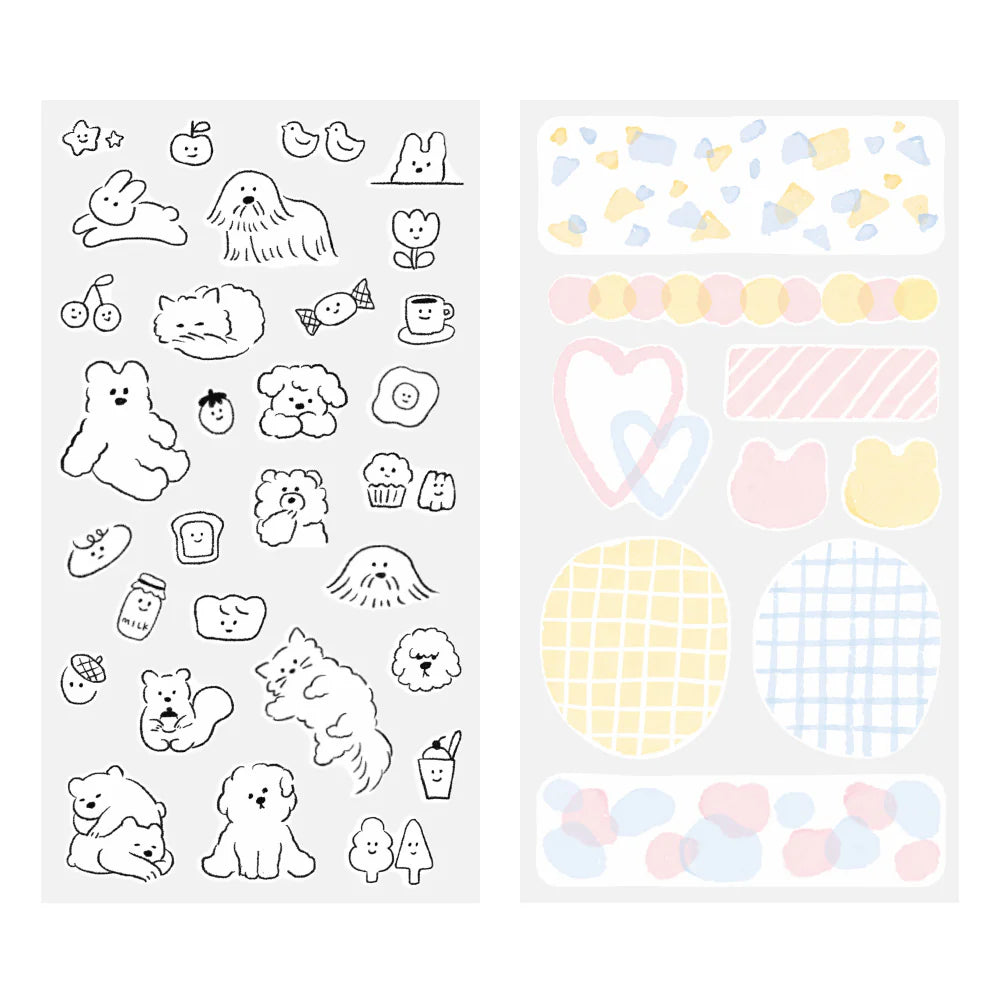 Sticker Package | Pastel Animals #82644-006