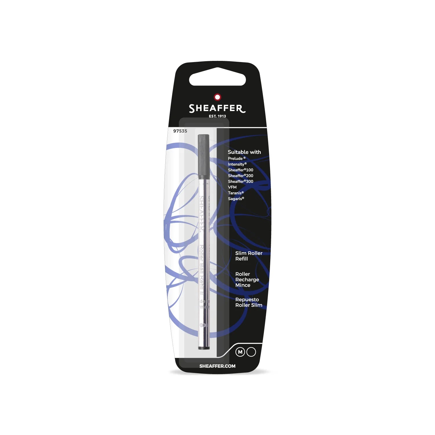 Rollerball Refill | Silm Medium - BLACK #97535