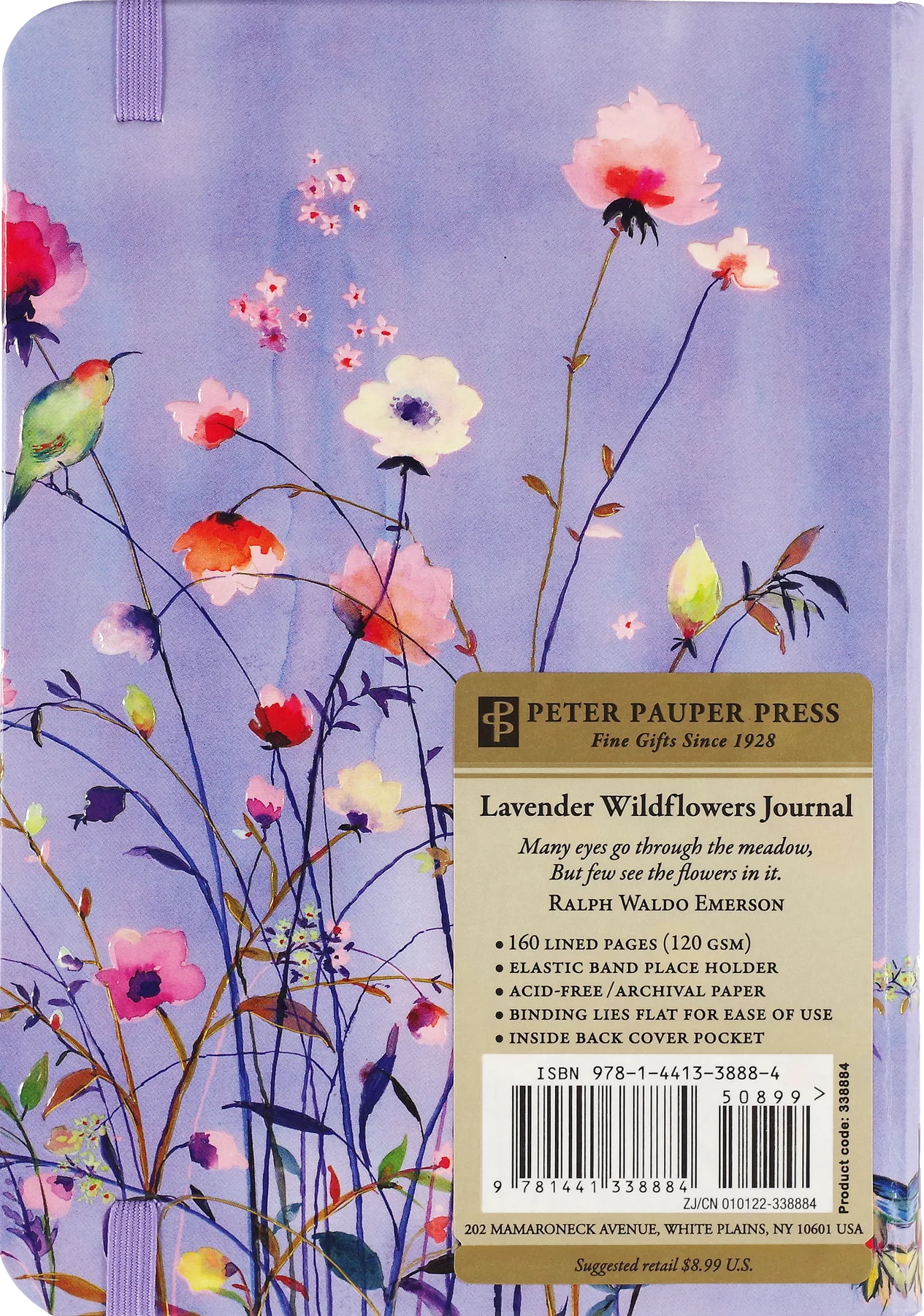 Lined Journal | Small - LAVENDER WILDFLOWERS #338884-2