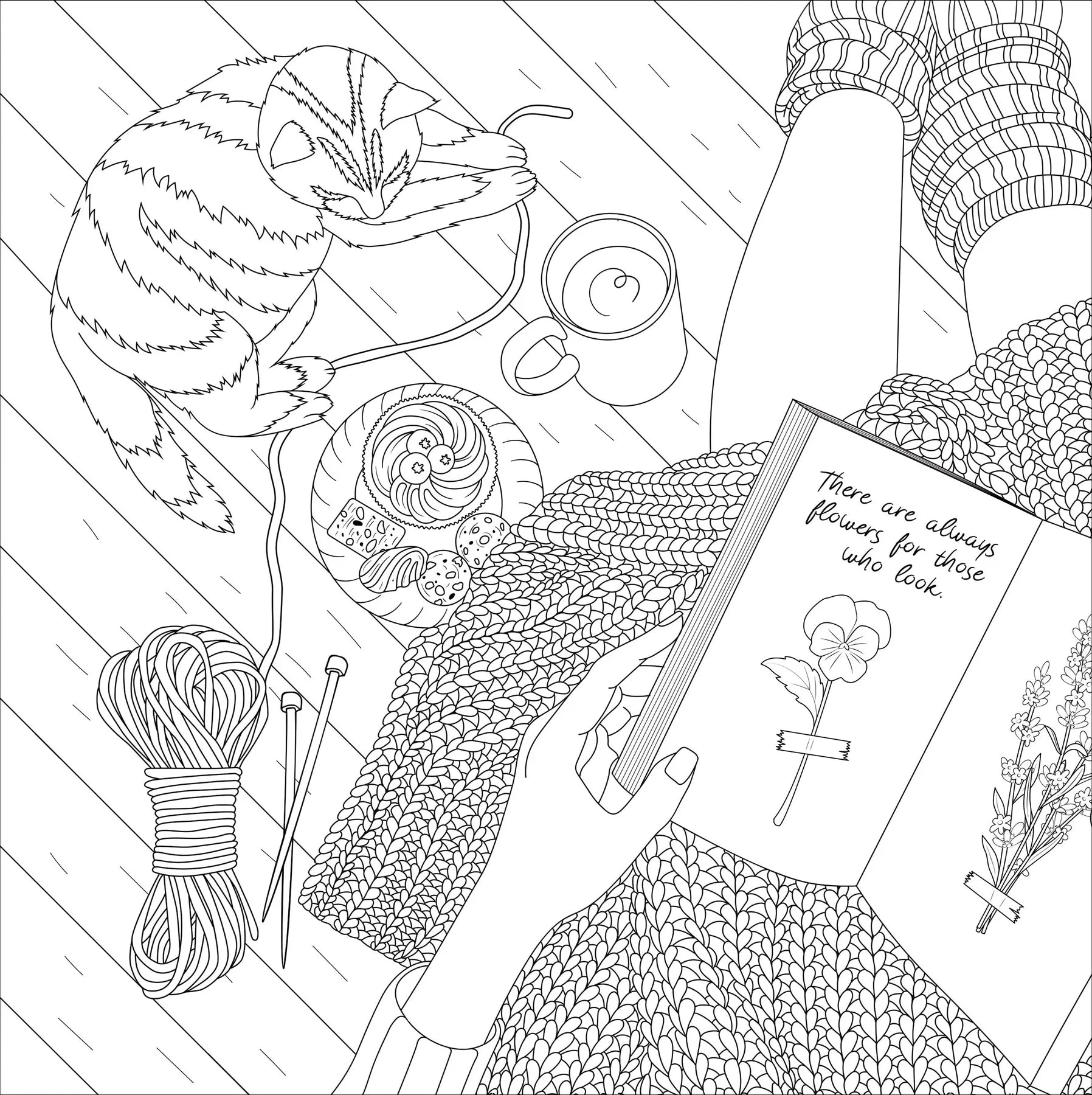 Colouring Book | Adult - COTTAGECORE #342539-2