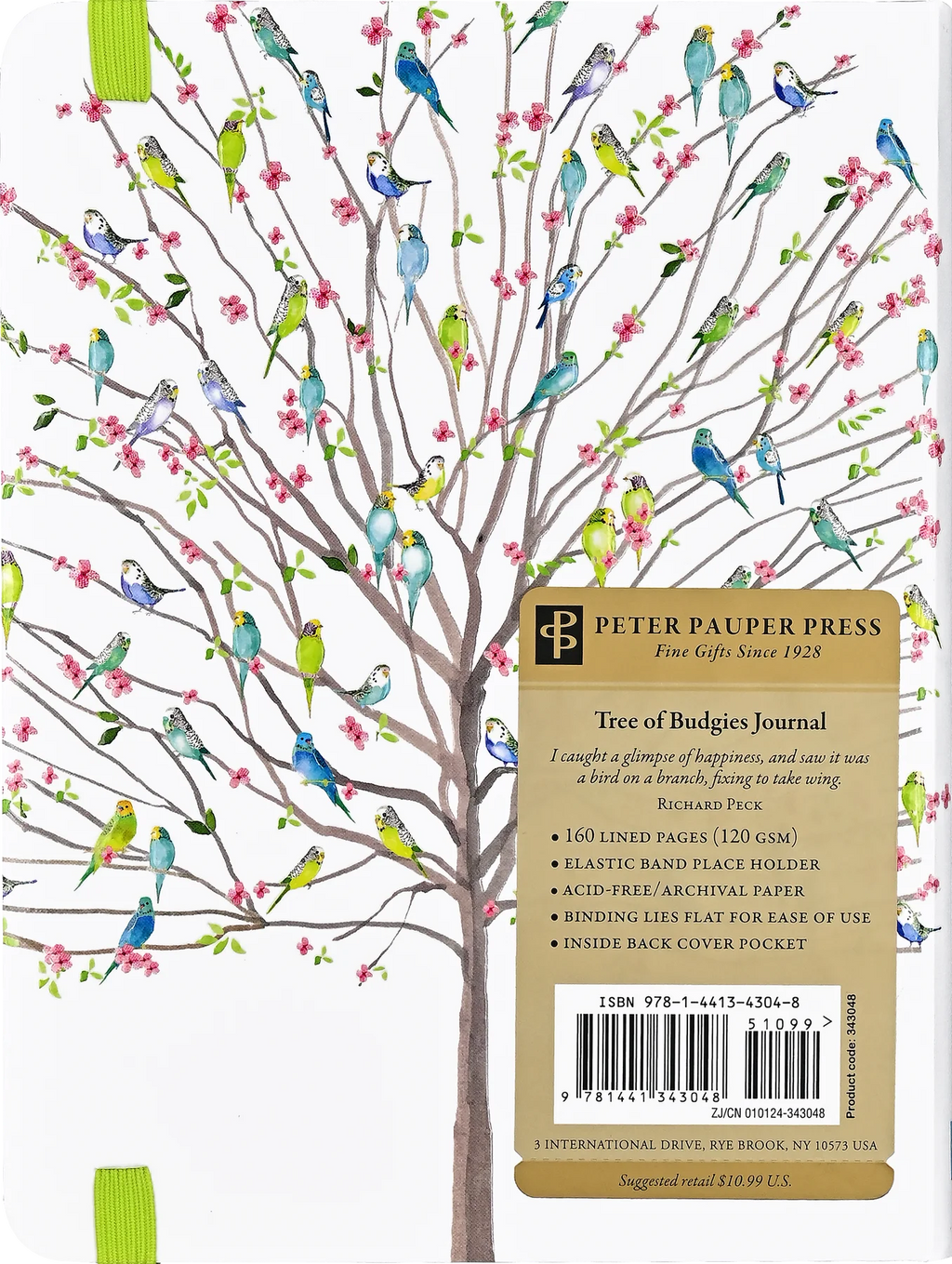 Lined Journal | Medium - TREE OF BUDGIES #343048-2