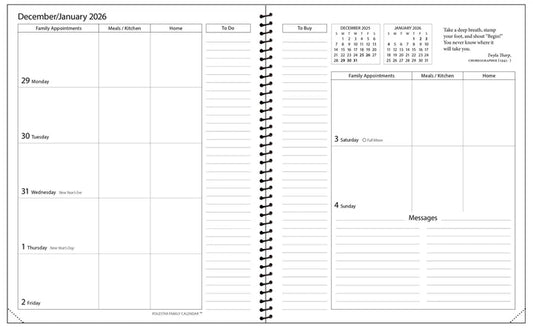 2026 Calendar | FAMILY #FC