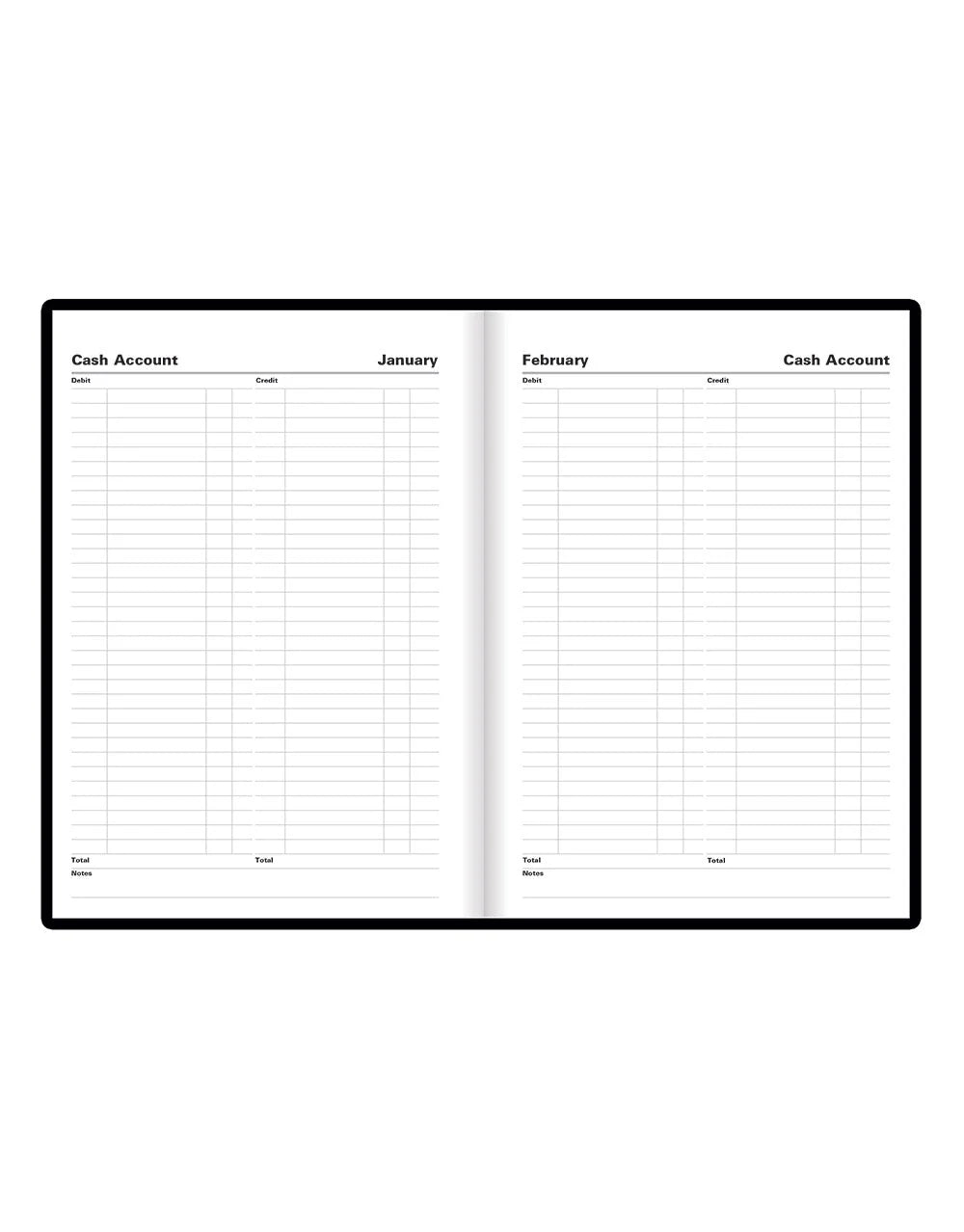 2025 Standard | Day to Page Planner (A5) - BLACK #C10XBK