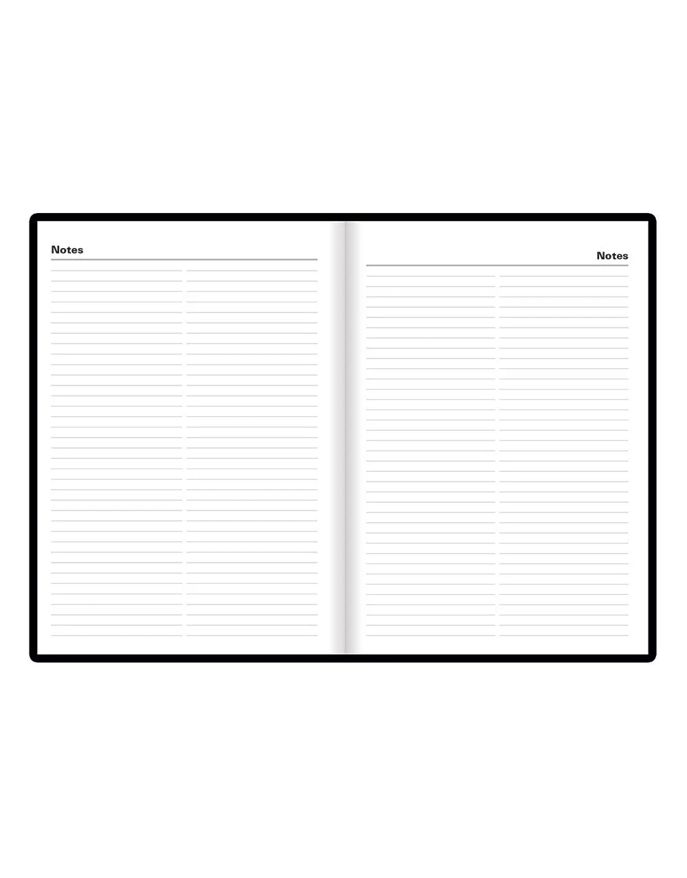 2025 Standard | Day to Page Planner (A5) - BLACK #C10XBK