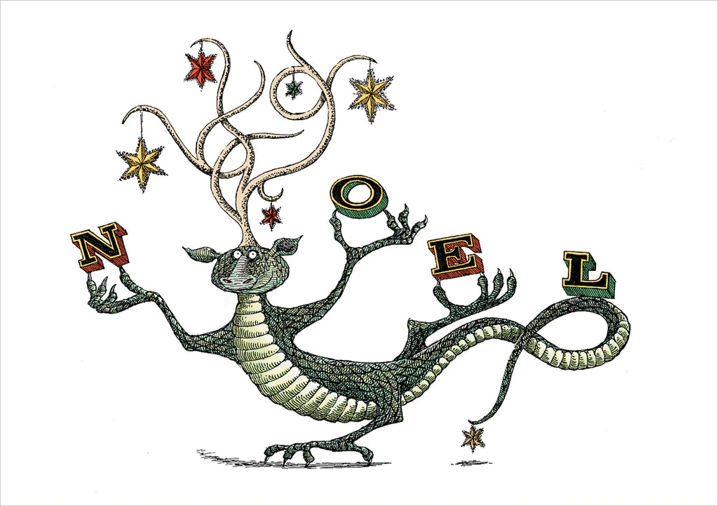 Grenade | Cartes de Noël en boîte - GOREY DRAGON #C306