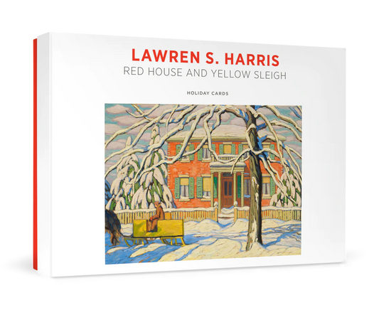 Boxed Christmas Cards | Lawren S. Harris: RED HOUSE & YELLOW SLEIGH #C321