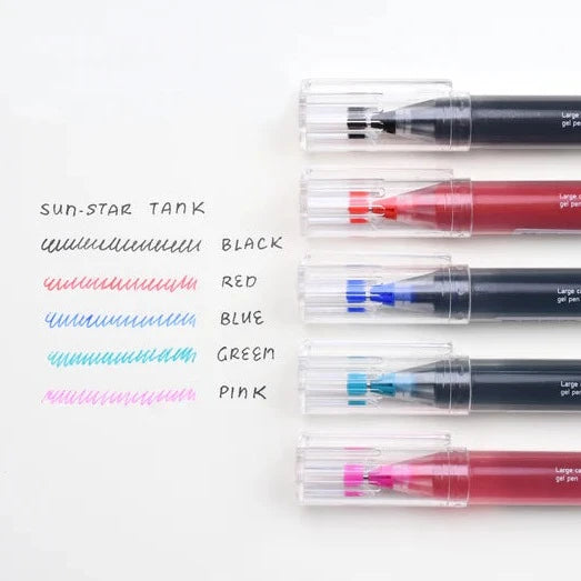 Gel Pen | TANK Large Capacity Pen (0.5 tip) - PINK