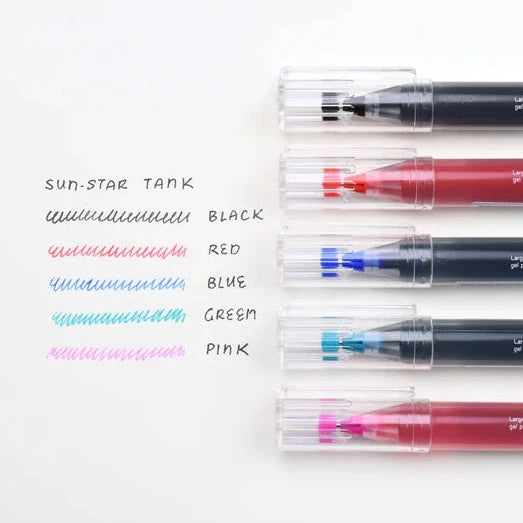 Gel Pen | TANK Large Capacity Pen (0.5 tip) - BLUE