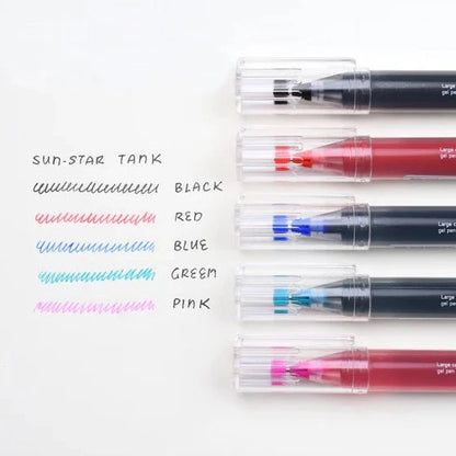 Gel Pen | TANK Large Capacity Pen (0.5 tip) - RED