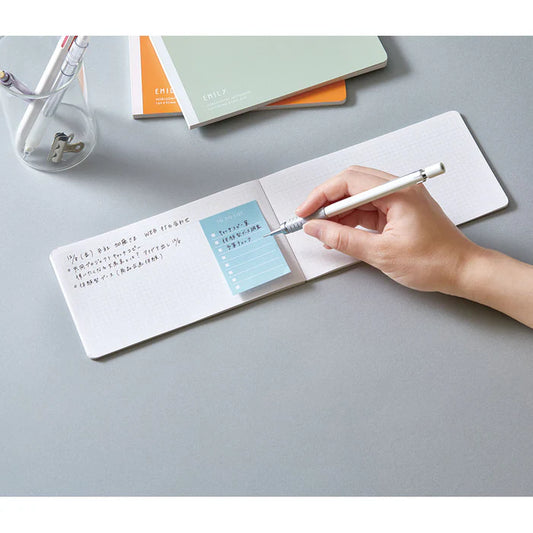 Horizontal Notebook | EMILy Grid (164 x 92) - PERIWINKLE