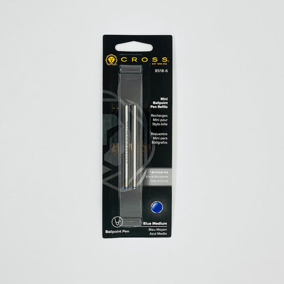 Ballpoint Refill | Mini Medium Pack of 2 - BLUE # #8518-6