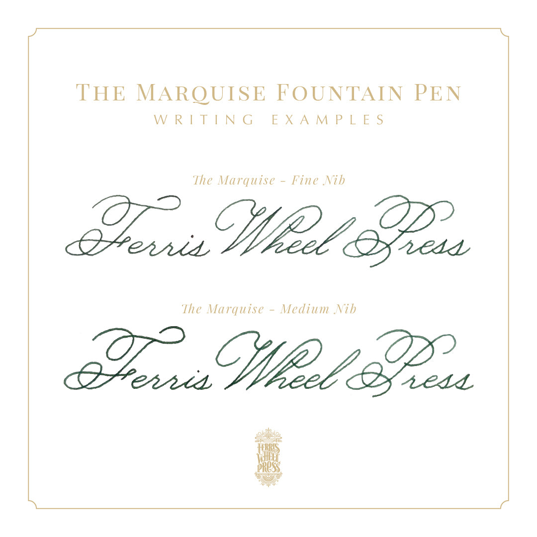 The Marquise Fountain Pen | Aubergine - MEDIUM