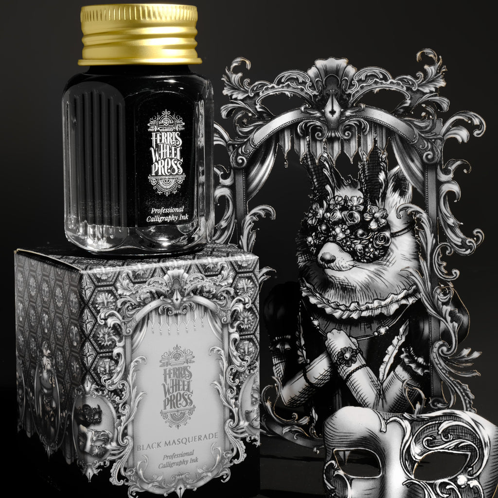 Fanciful Events Calligraphy Ink | 28 mL - BLACK MASQUERADE #CAL-INK-BM