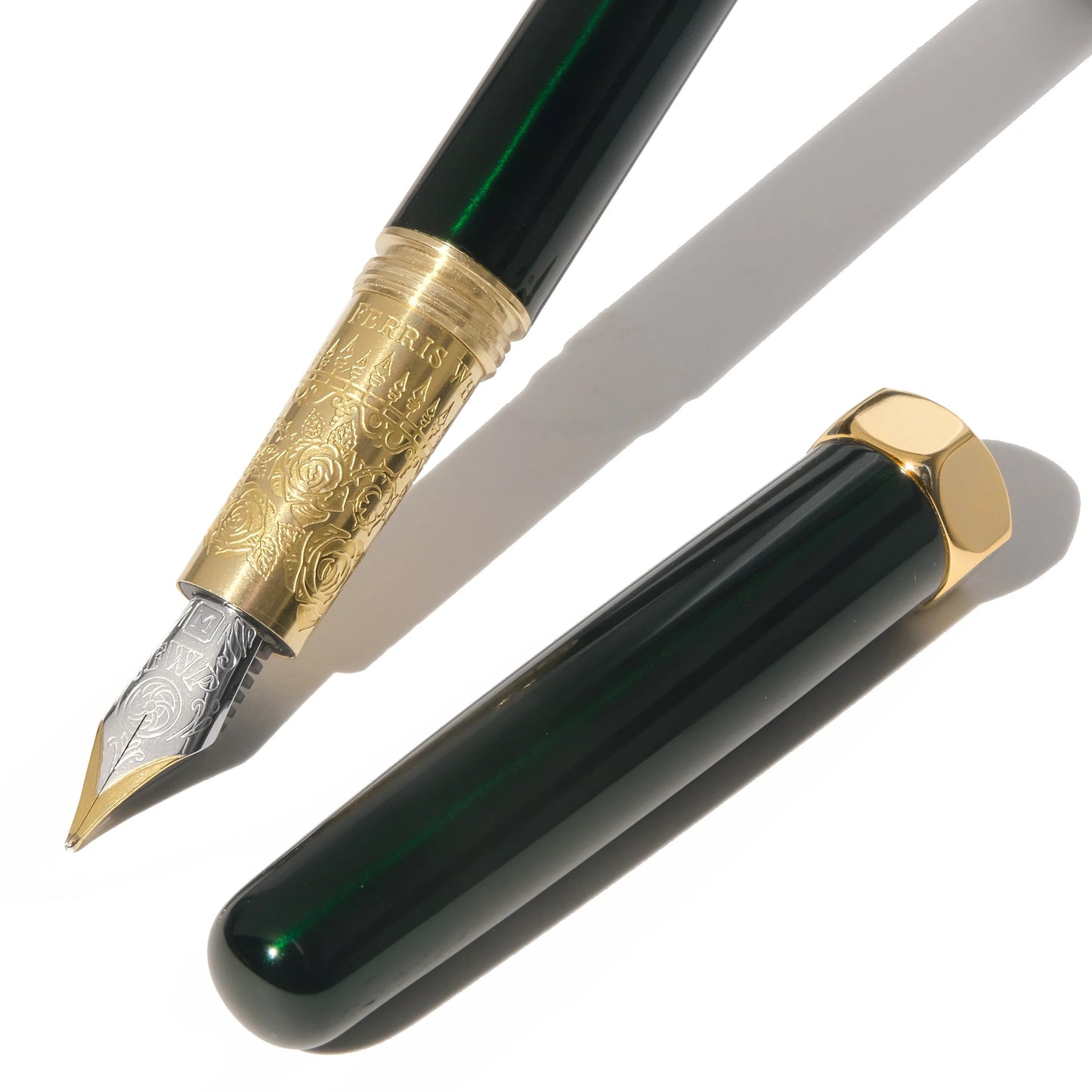 The Bijou | Fountain Pen (Medium) - EMERALD GARDENS #BFP-M-ED