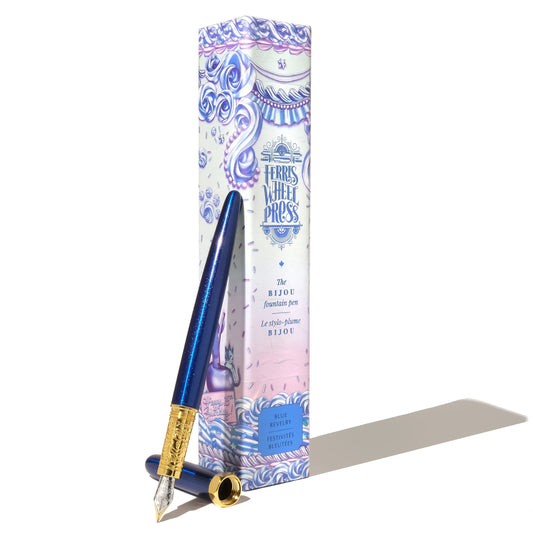 The Bijou Fountain Pen | Blue Revelry - MEDIUM