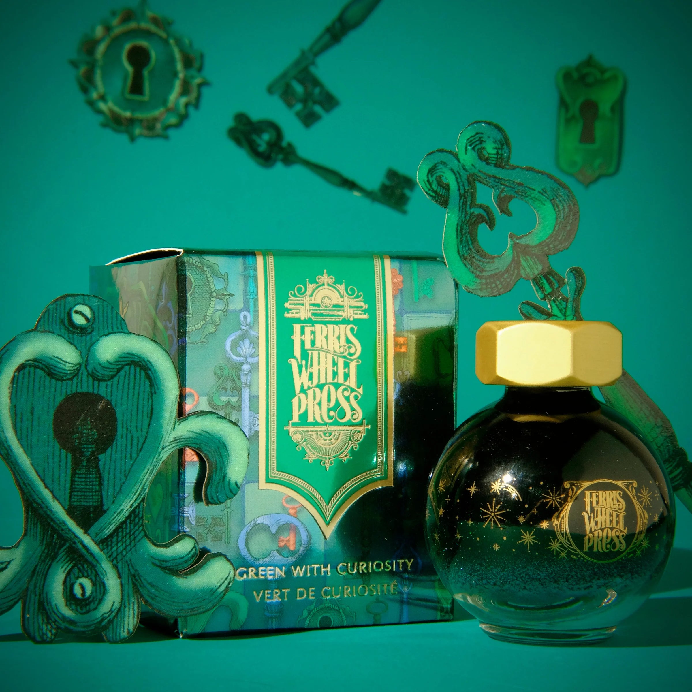 Down the Rabbit Hole | 20 mL - GREEN WITH CUROSITY #INK-20-GC