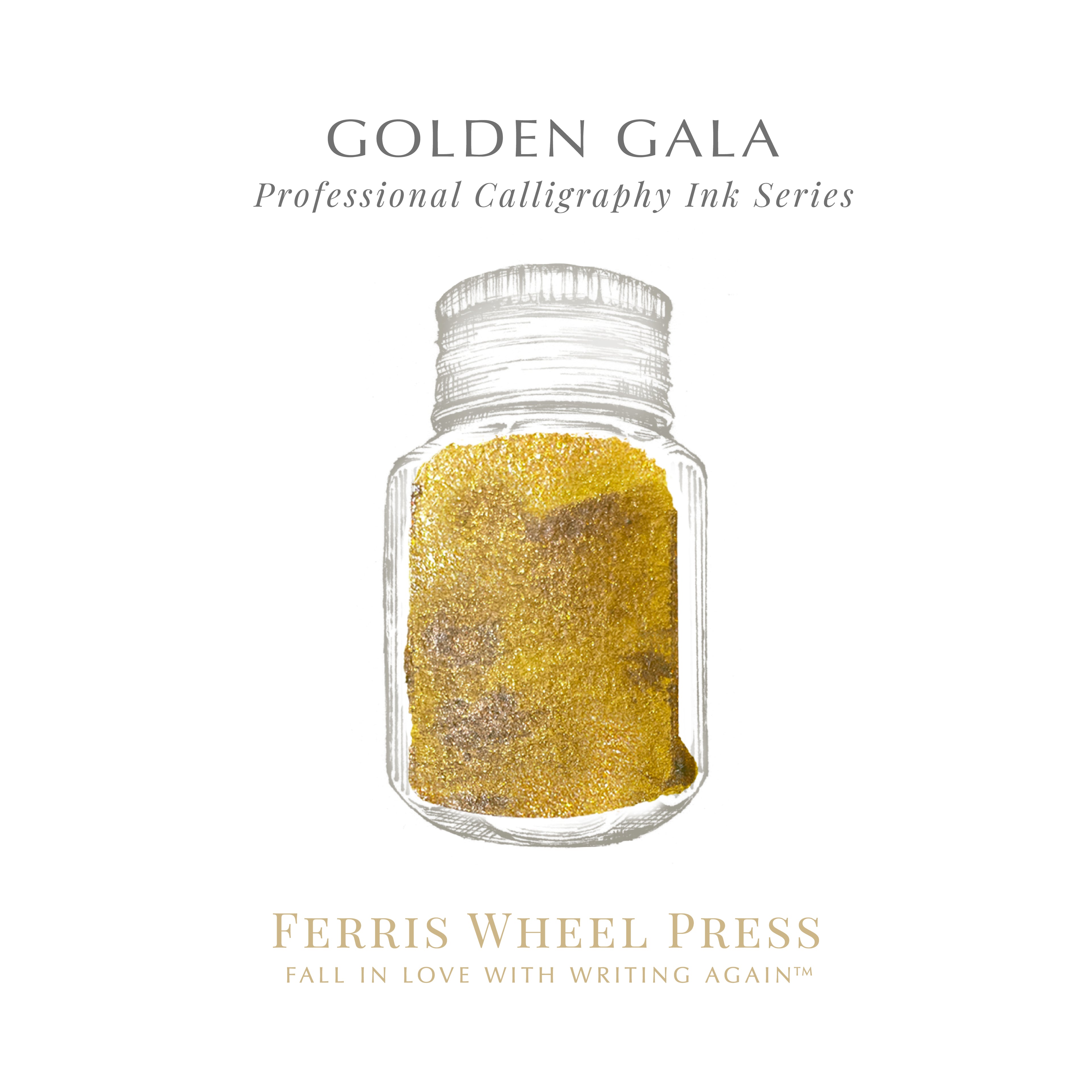 Fanciful Events Calligraphy Ink | 28 mL - GOLDEN GALA #CAL-INK-GG