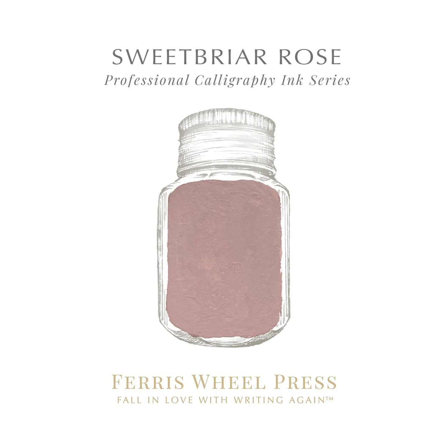 Fanciful Events | 28ml Calligraphy Ink - SWEETBRIAR ROSE #CAL-INK-SR