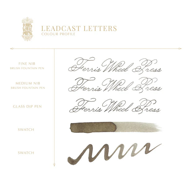 The Print Shoppe | 38ml - LEADCAST LETTERS # INK-38-ED2407