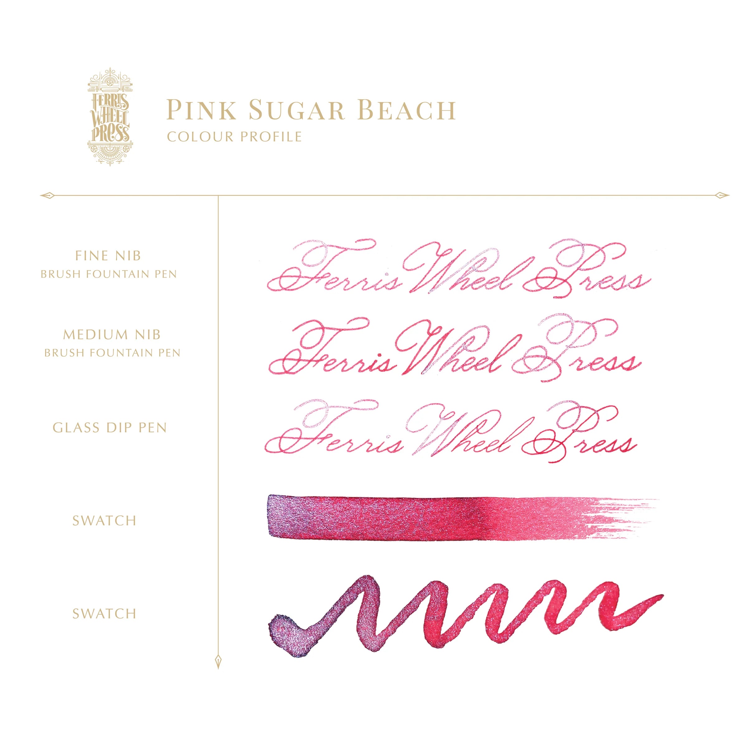 Collection Plage de sucre | PLAGE DE SUCRE ROSE #INK-38-PSB