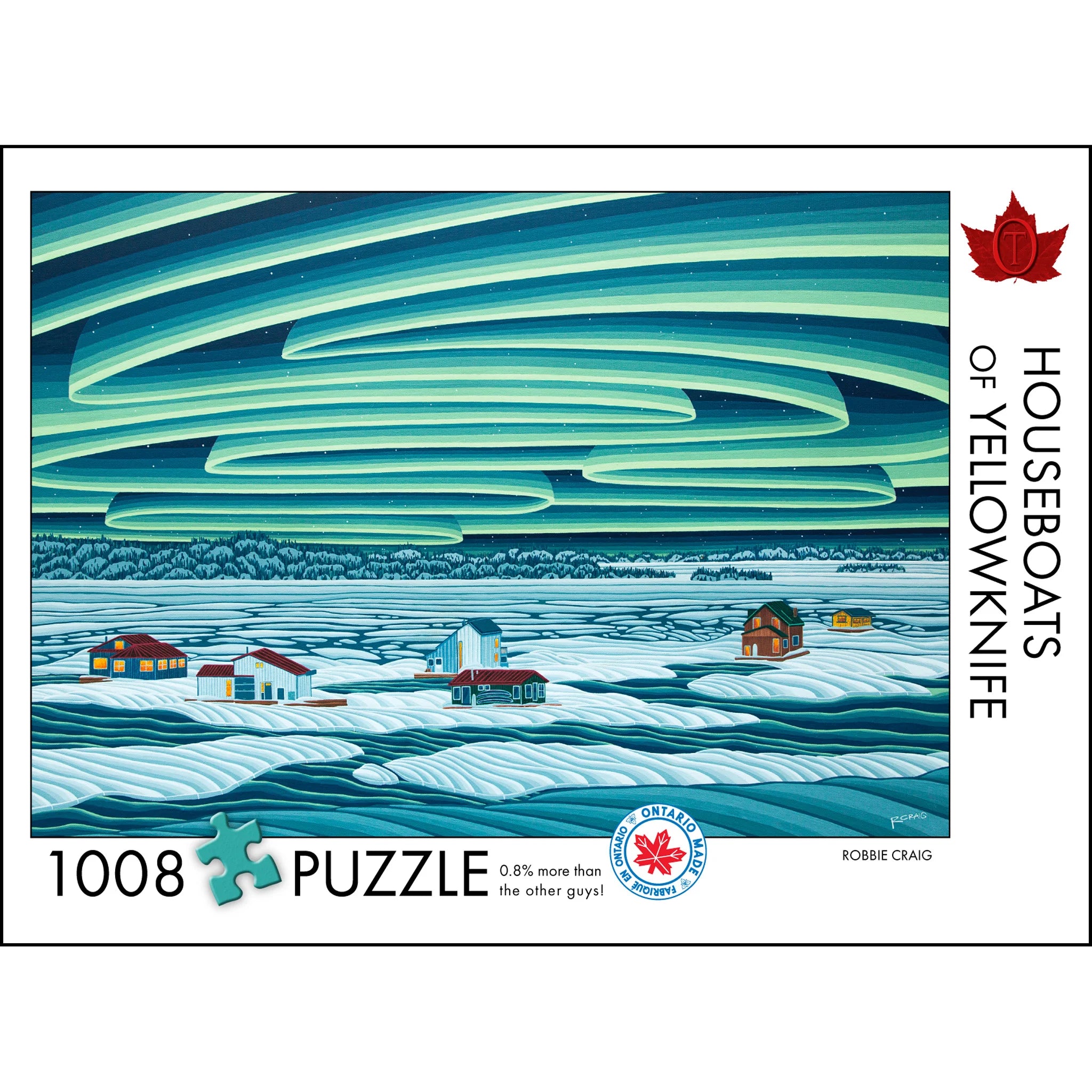 Puzzle 1008 PC | Robbie Craig: Houseboats of Yellowknife #15-114 – The ...