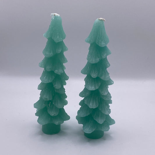 Candle Set | 5" Pine Tree X2 5" - AQUA #XS4571