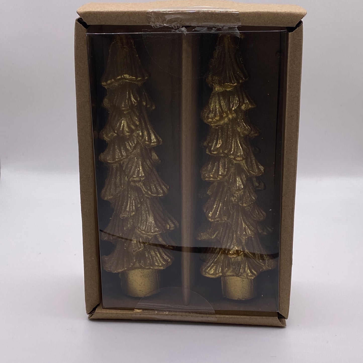 Candle Set | 5" Pine Tree X2 5" - GOLD #XS0438