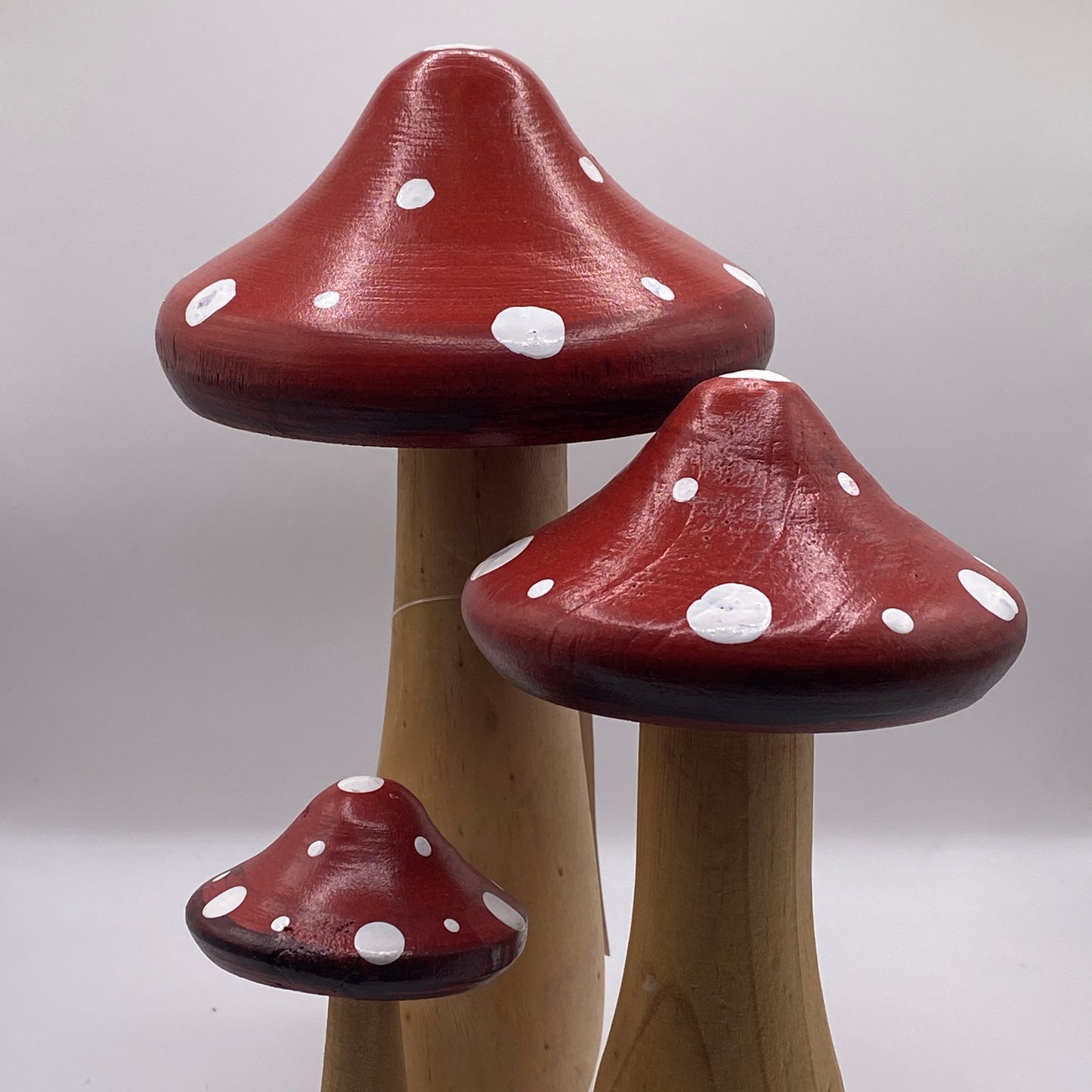 Decor | 3 Pack of Wooden Mushrooms #A29220