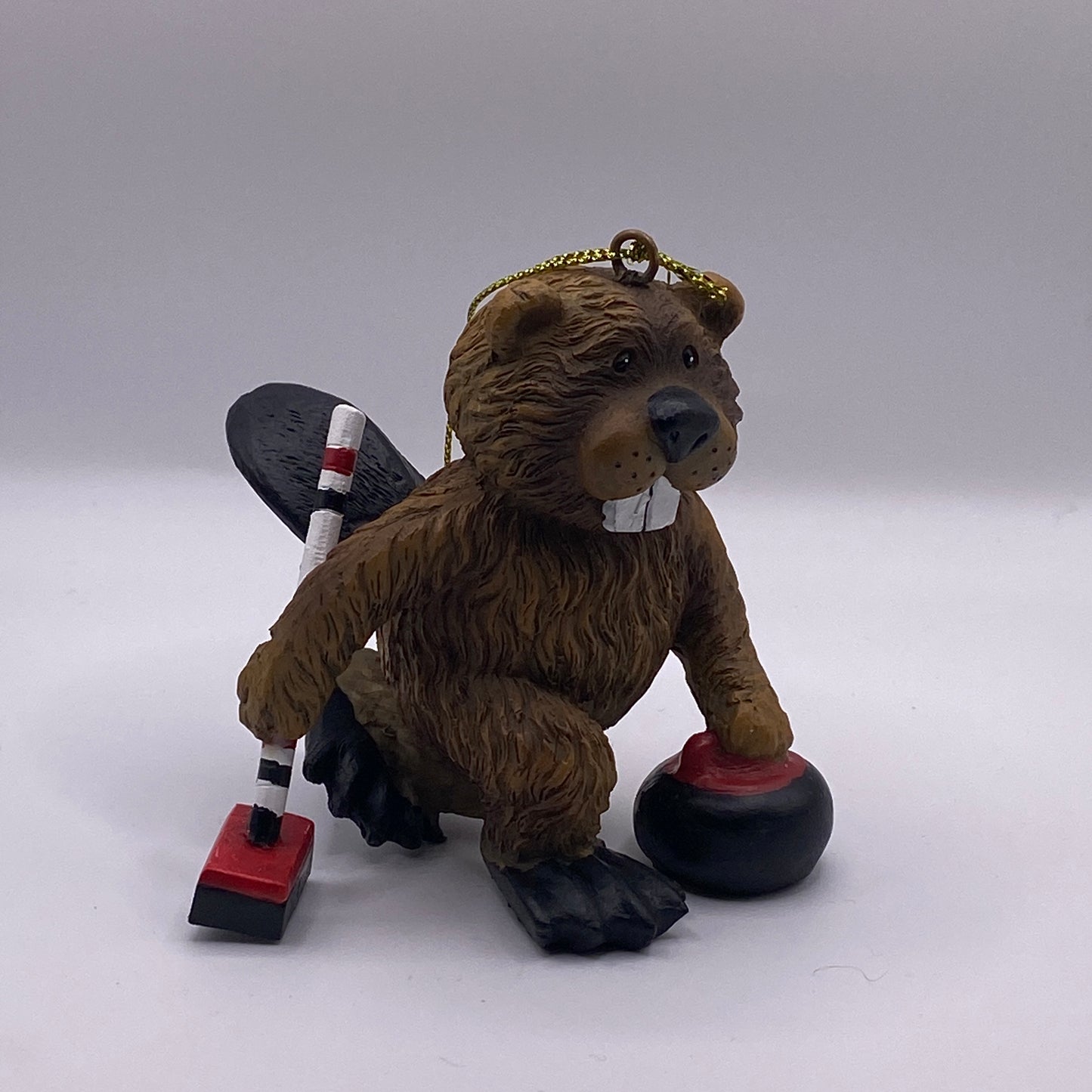 Ornament | Curling Beaver #D039