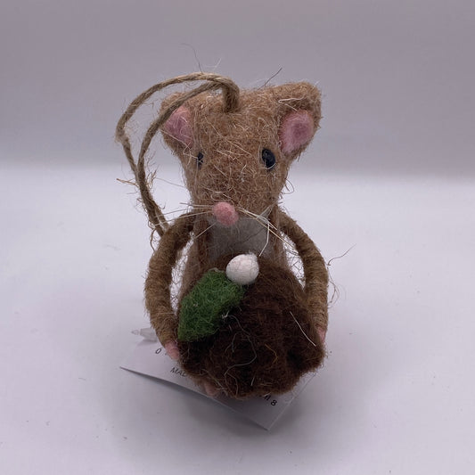 Felt Ornament | Mouse with Pudding #27-BAKERY-763