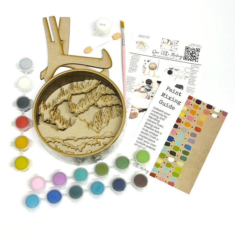 Craft Kit | DIY Shadow Box - NORTHERN LIGHTS #SB0027
